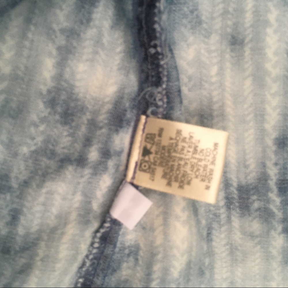 Anthropologie | Cloth & Stone Soft Chambray Button Down Slvless Top Festival EUC - Picture 14 of 16
